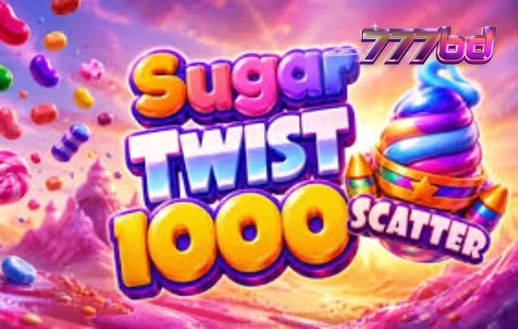 Sugar Twist 1000 স্লট গেমের রঙিন গ্রিড এবং ক্যান্ডি থিম