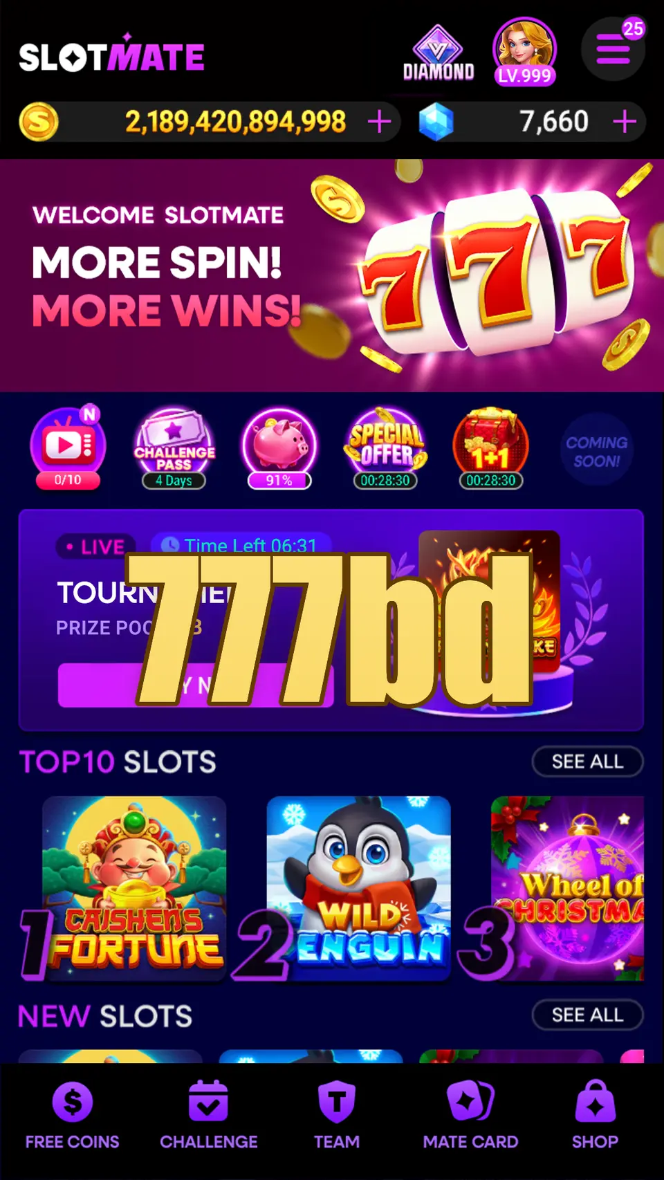 777bd লগইন